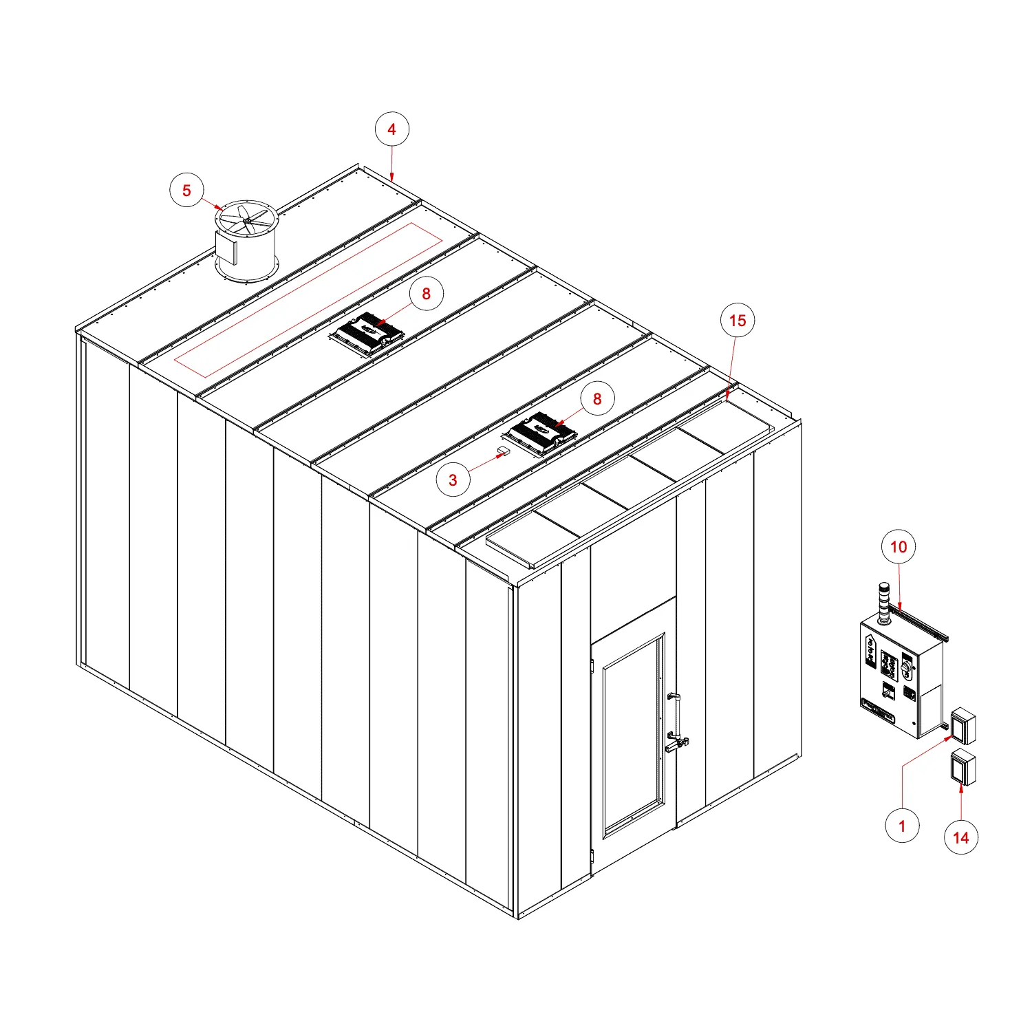 Single-Zone Lab — Roof Detail