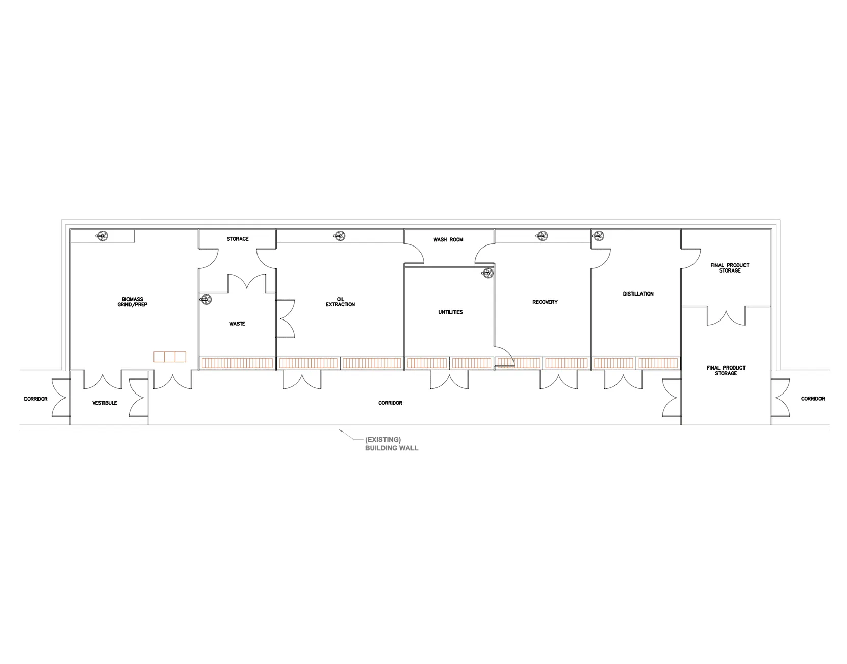 Multi-Room Facility Floor Plan