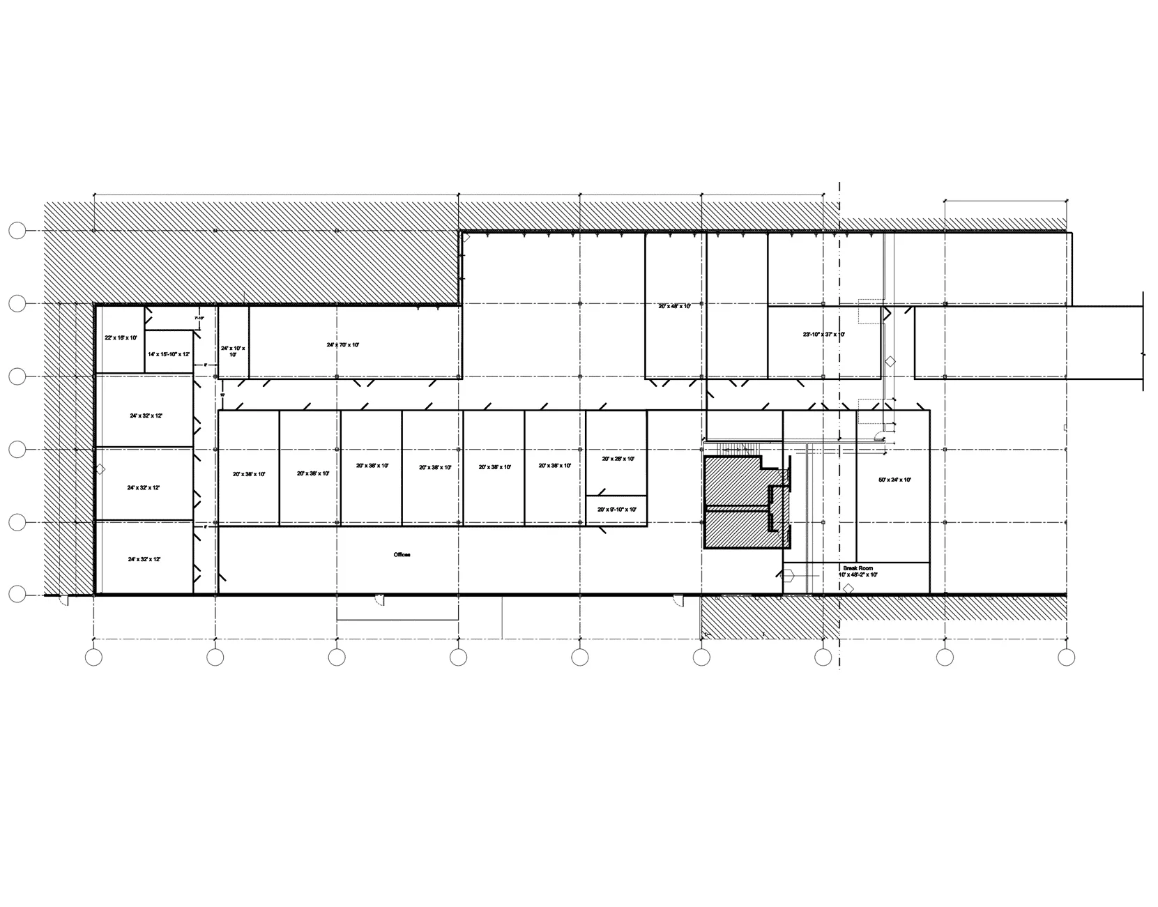 Office & Support Building Floor Plan